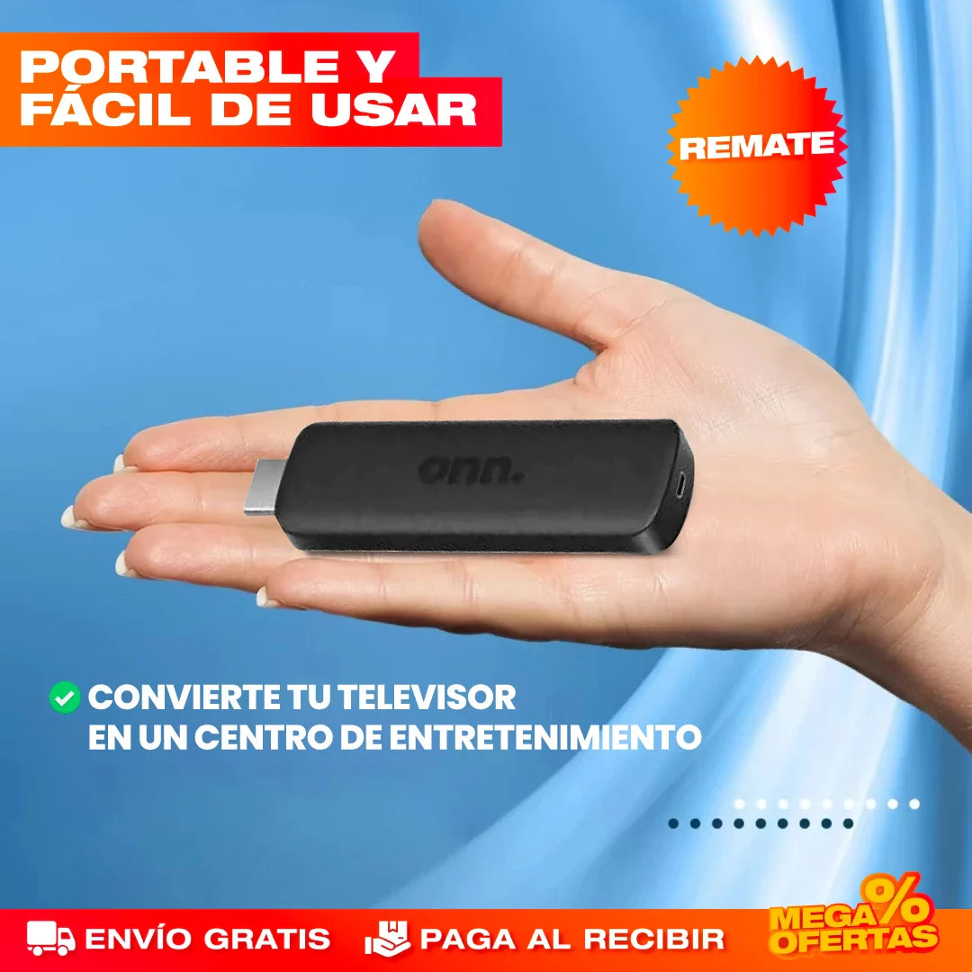 CONVERTIDOR SMART TV DE GOOGLE CON CONTROL REMOTO (Incluye XUPER TV)